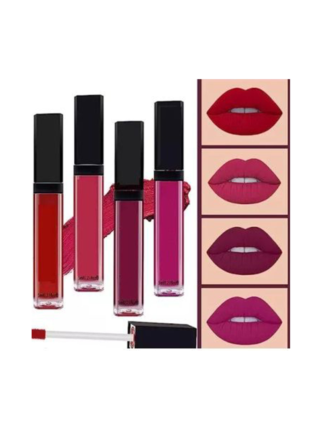 

YELGO Multicolor 4 in 1 Matte Lipstick, Multi