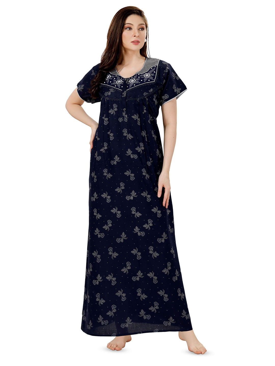 

Soulemo Printed Maxi Nightdress, Blue