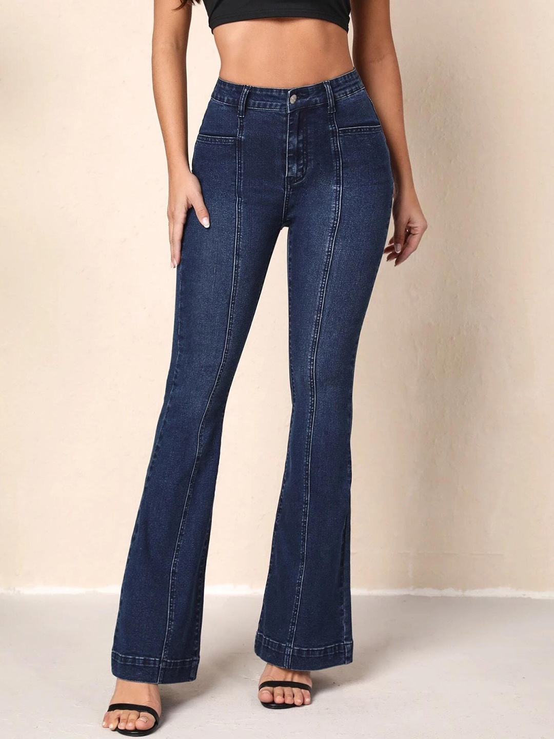 

Kotty Women Bootcut High-Rise Stretchable Jeans, Blue