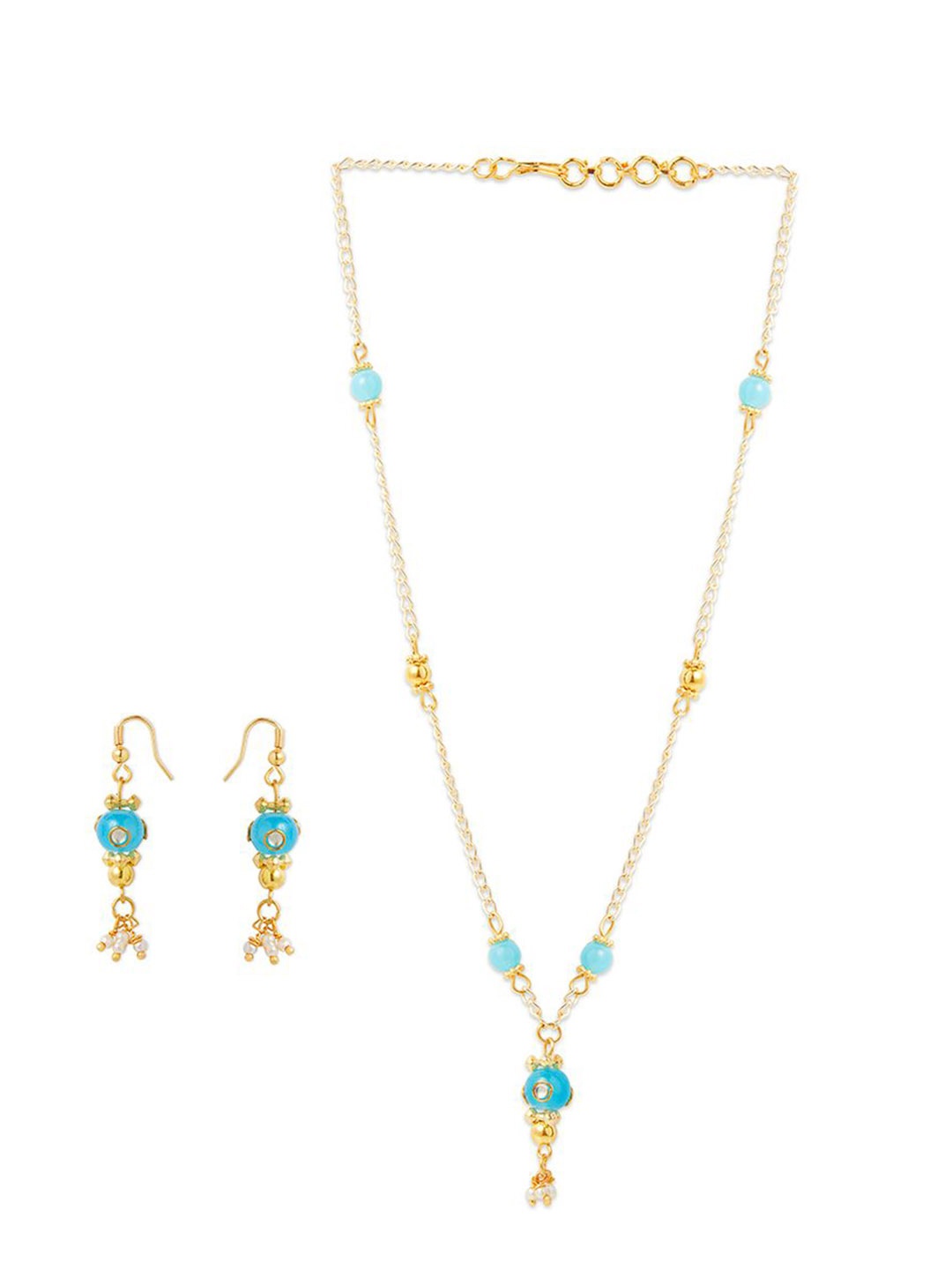 

RIBBON CANDY Beaded Jewellery Set, Gold