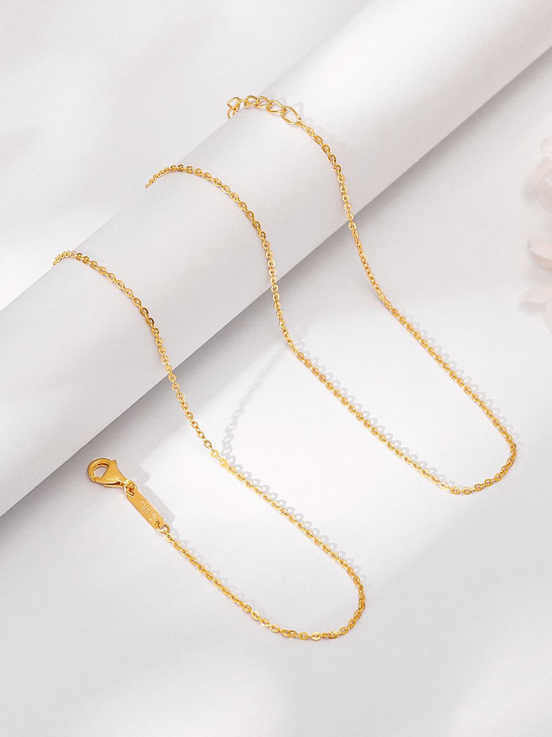 

GIVA Yellow Gold Plated Dazzling Chain