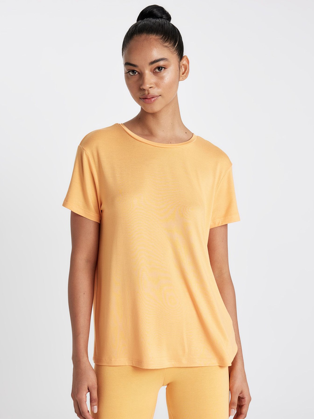 

DeFacto Women Drop-Shoulder Sleeves Pockets T-shirt, Na