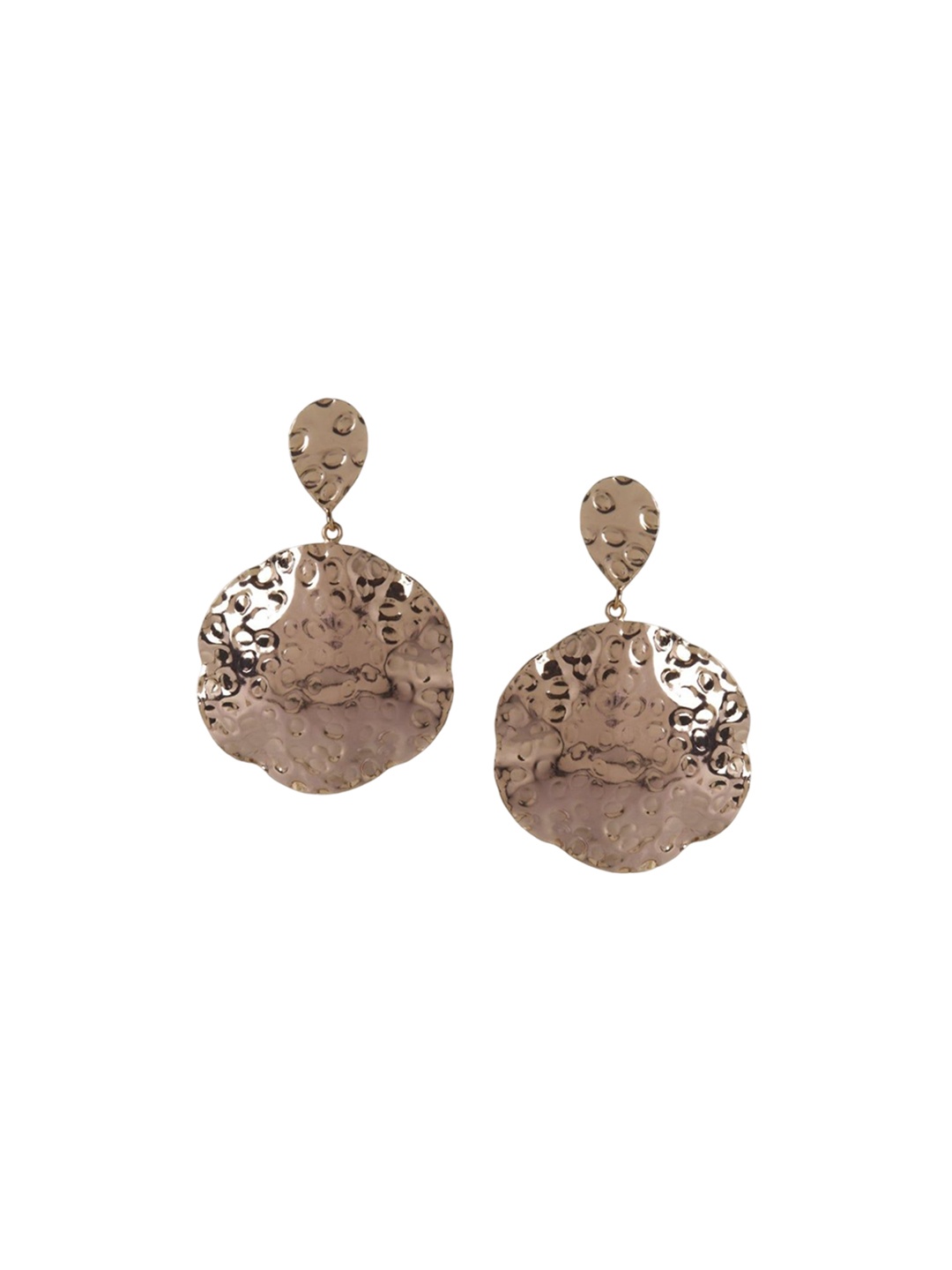 

VALLIYAN BY NITYA Contemporary Drop Earrings, Rose gold