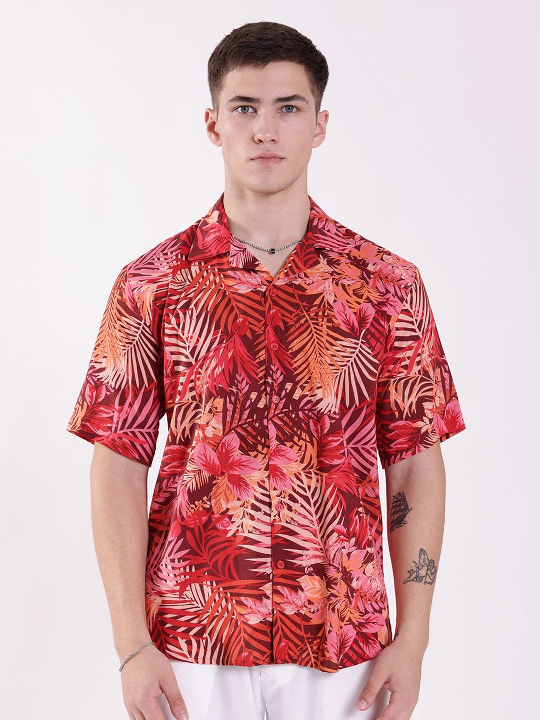

RAYONBAY Men Relaxed Floral Opaque Printed Casual Shirt, Multi