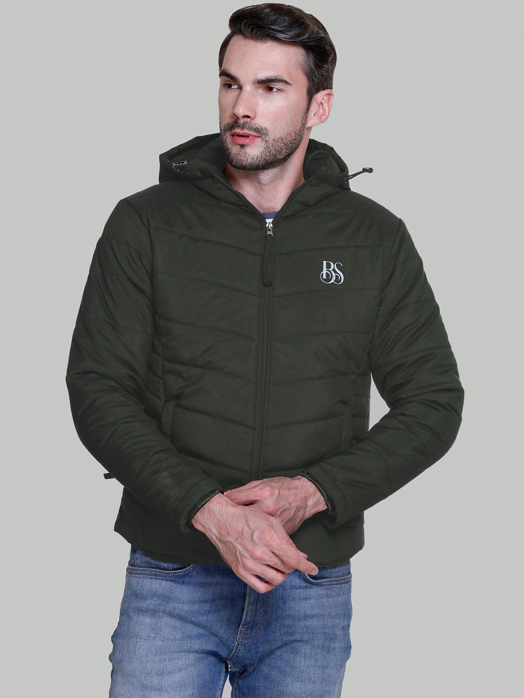 

BARSTOW Men Lightweight Quilted Jacket, Olive