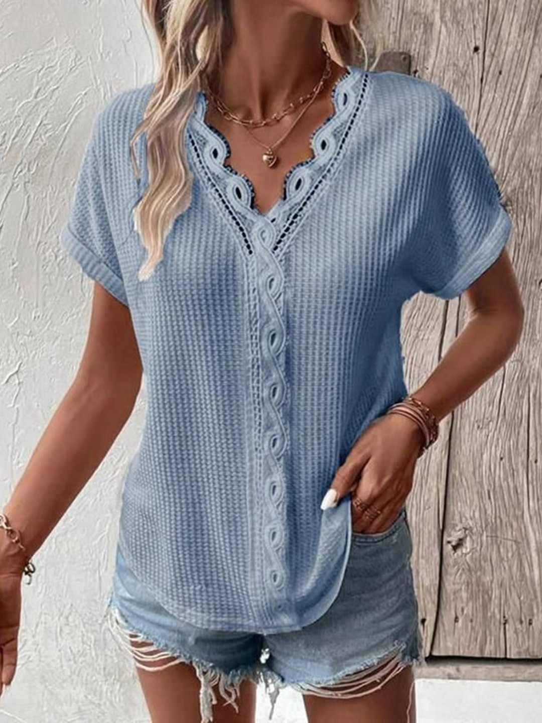 

StyleCast Shirt Style Top, Blue