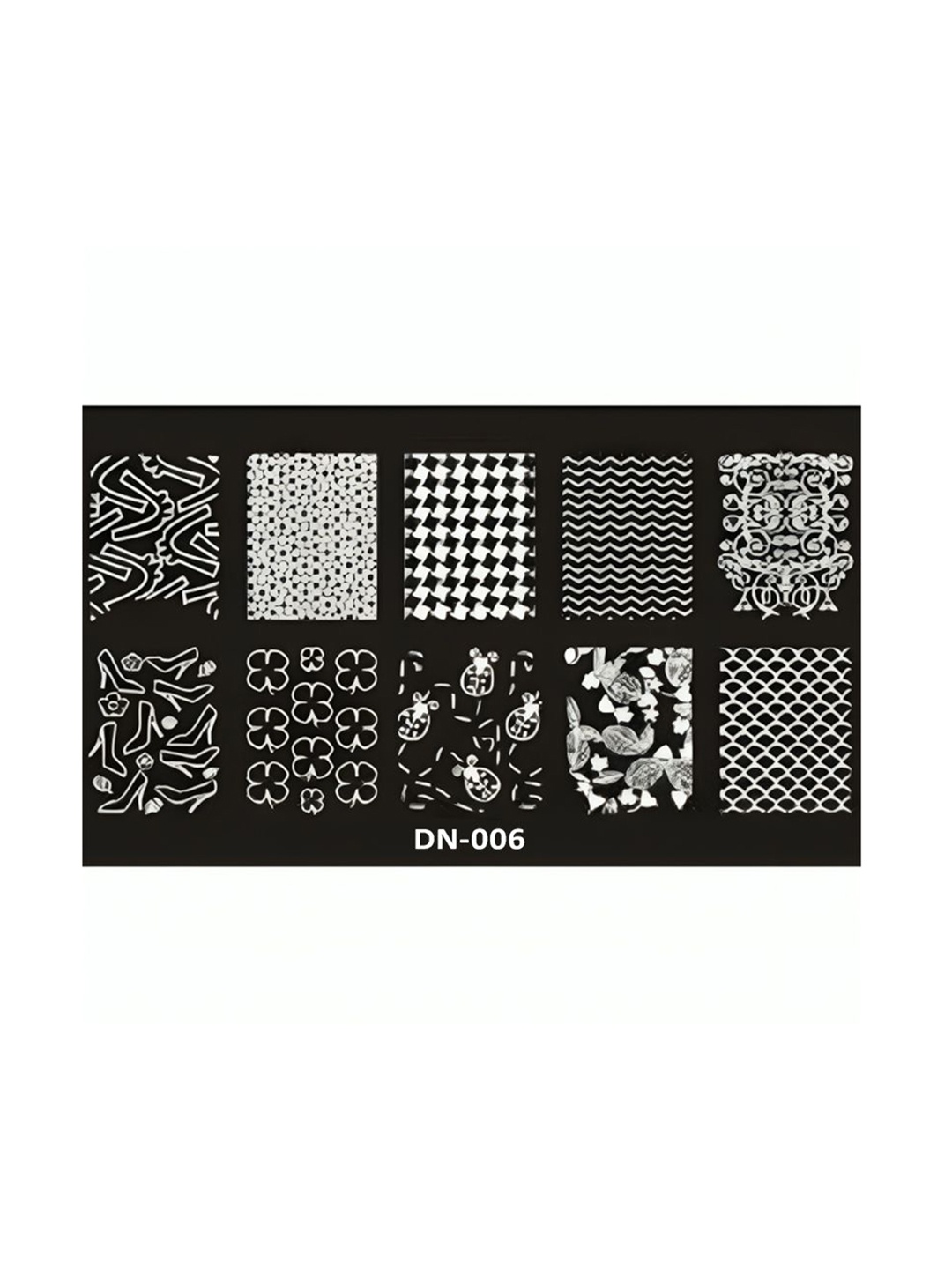 

Pippin Paris Stamping Nail Art Plate-(DN 006), Black