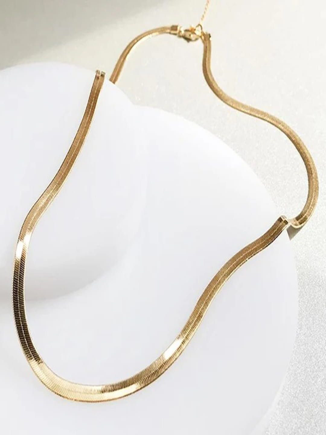 

SUBHAGALANKAR 18KT Gold-Plated Stainless Steel Snake Necklace