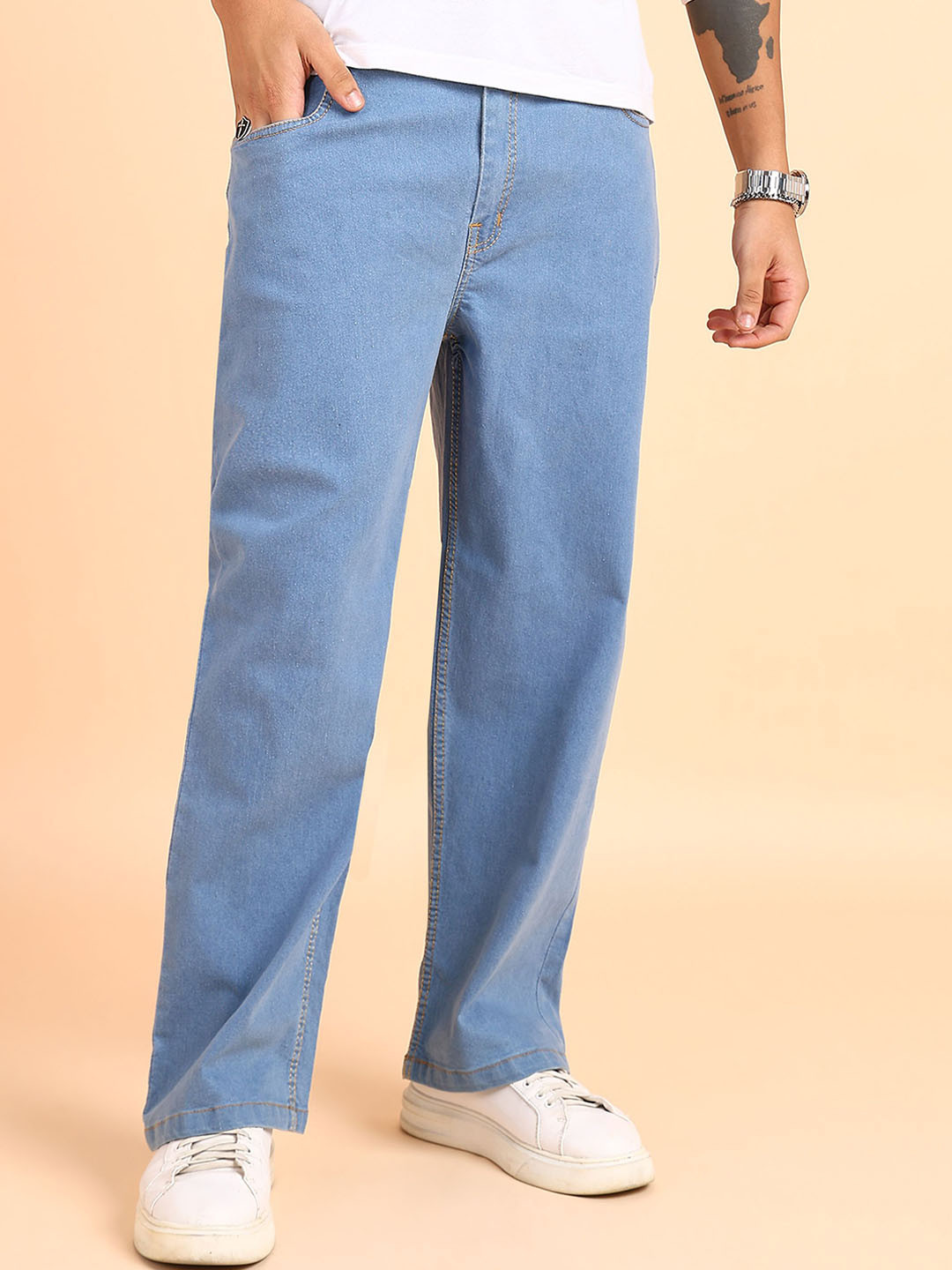 MONTREZ Men Straight Fit Jeans