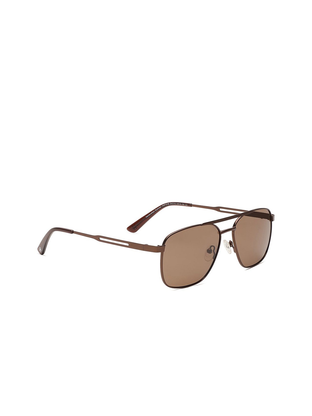 

Specsmakers Unisex Rectangle Sunglasses SMFBRMBR54HAP6100, Brown