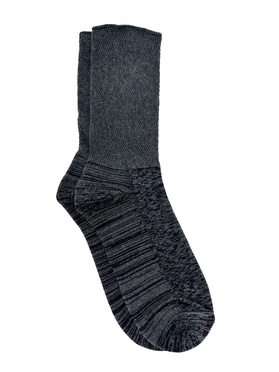 

Mint & Oak Men Patterned Ankle-Length Diabetic Socks, Grey