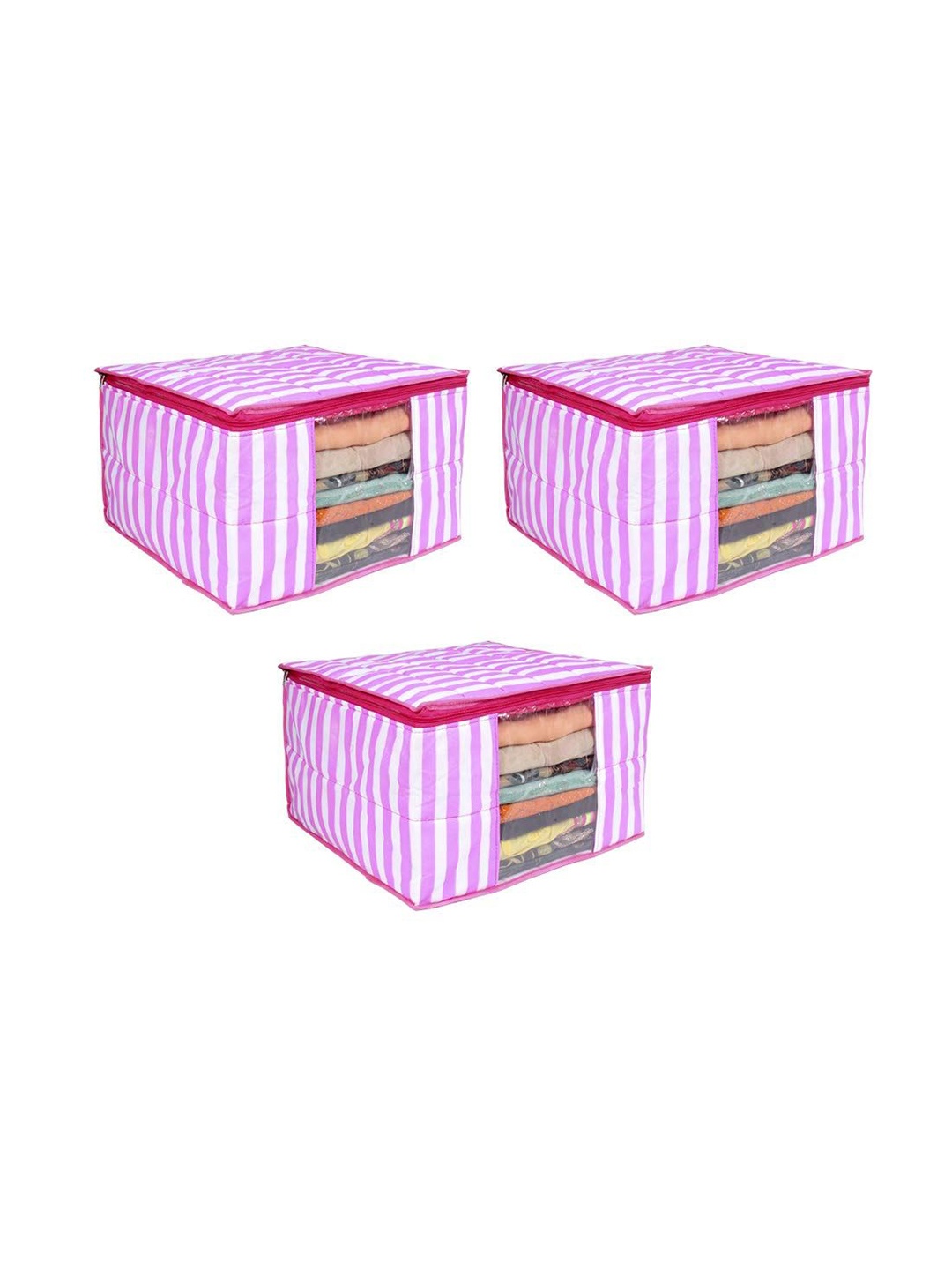 

prettykrafts Pink Set of 3 Regular Drawer Organiser Organisers