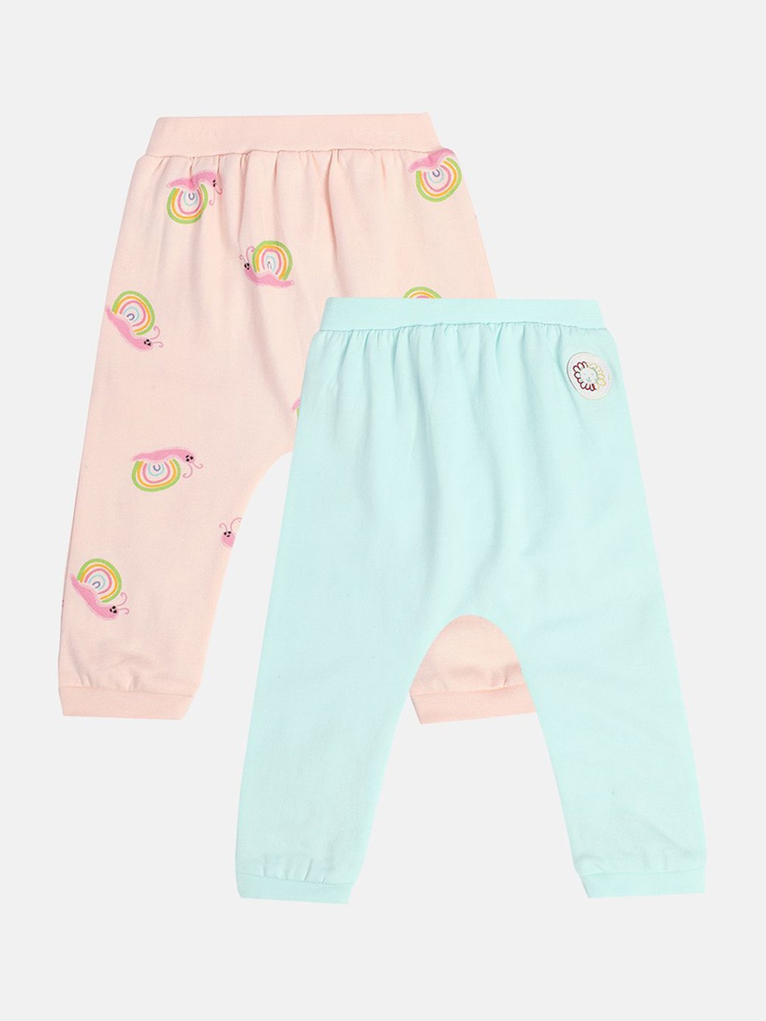 

MINI KLUB Set Of 2 Infant Girls Ankle-Length Leggings, Peach