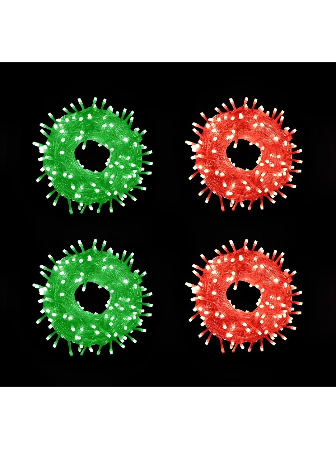 

Home Delight Green & Red 4 Pieces Rice Shape String Lights