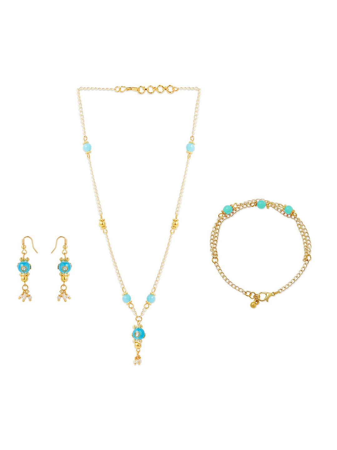 

RIBBON CANDY Beaded Jewellery Set, Blue