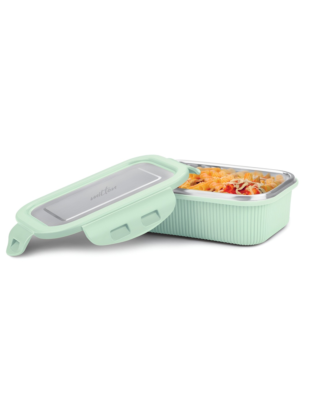 

Milton Cool Touch Rectangular 400 Inner Stainless Steel Container 380 ml Aqua, Sea green