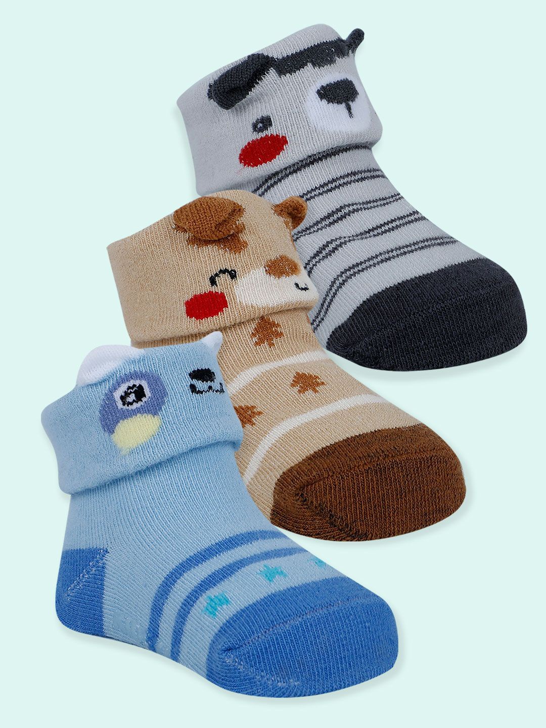 

Baby Moo Boys Cotton Booties, Brown