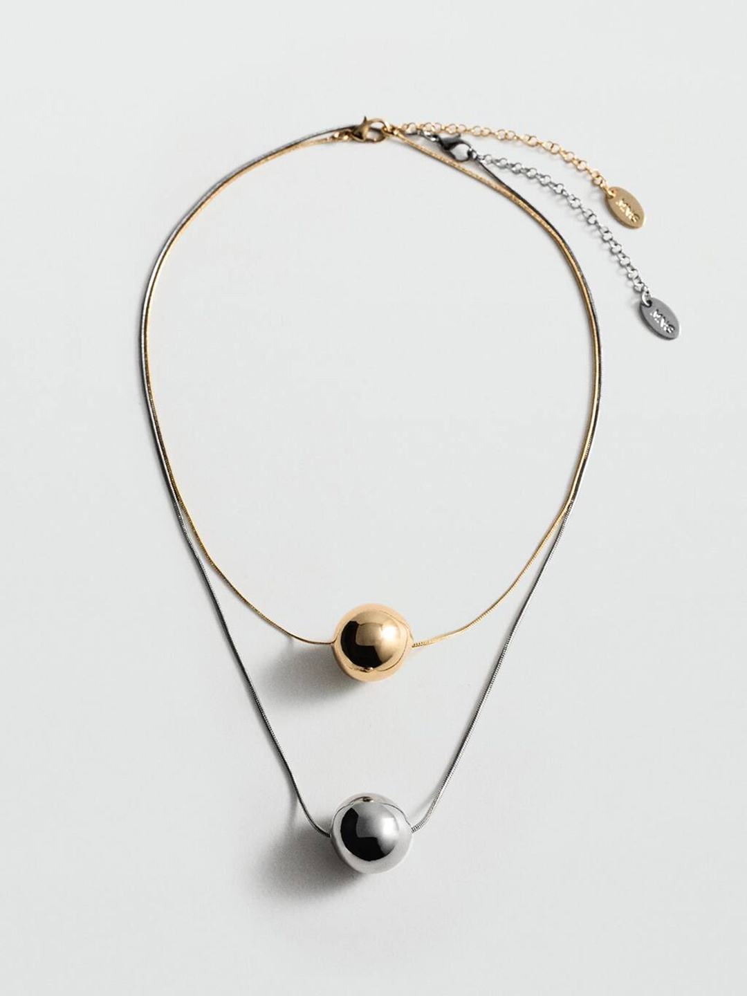 

MANGO Set of 2 Necklaces, Silver