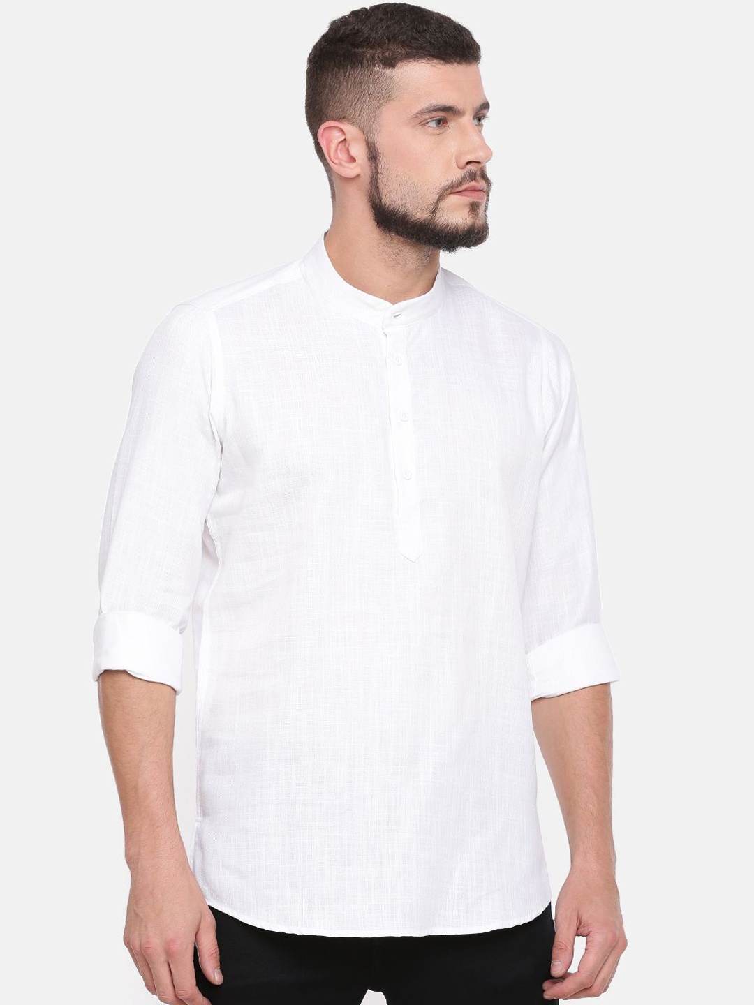 

Cross Court Men Kurta, White