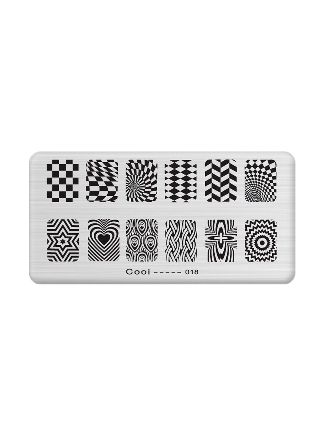 

Pippin Paris Stamping Nail Art Plate-(COOI 018), Black