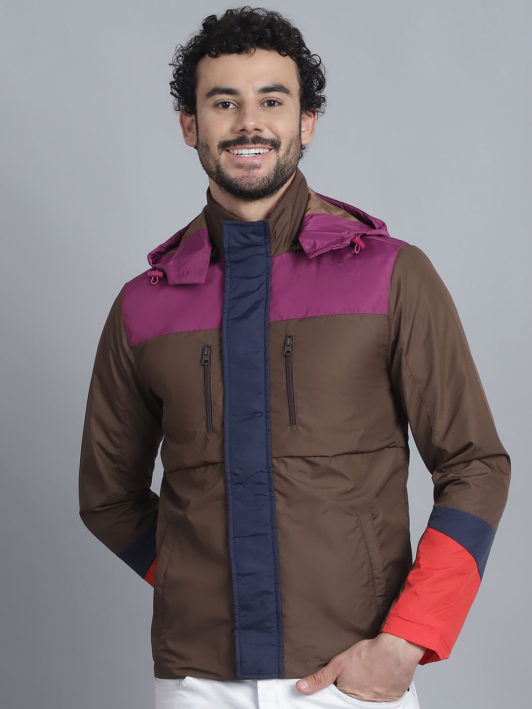 

HOUSE OF VEDAS Men Lightweight Training or Gym Puffer Jacket, Multi