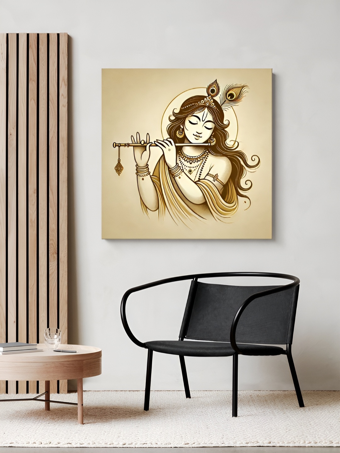 

999Store Tan Wood Religious Wall Paintings