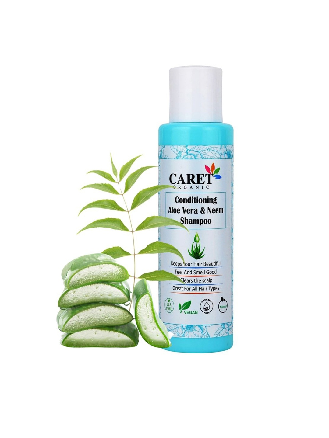 

CARET ORGANIC Conditioning Aloevera & Neem Shampoo-100ml, White
