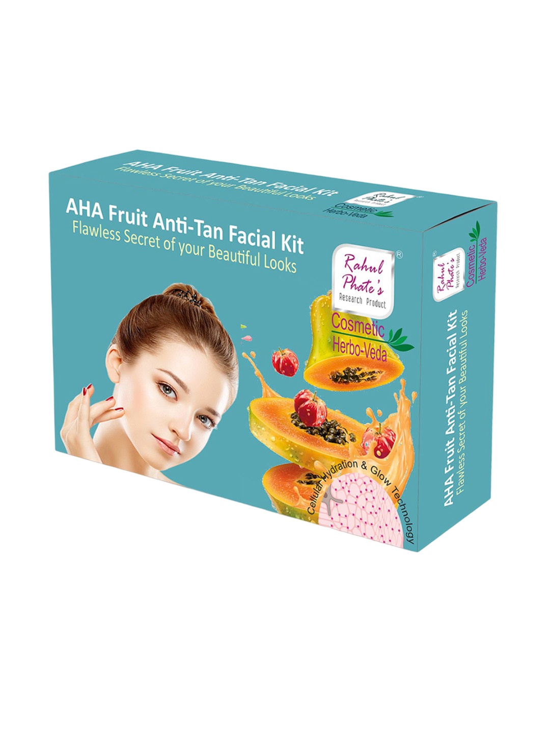 

Rahul Phate Research Product AHA Fruit Anti-Tan Facial Kit-40g Small Kit, White