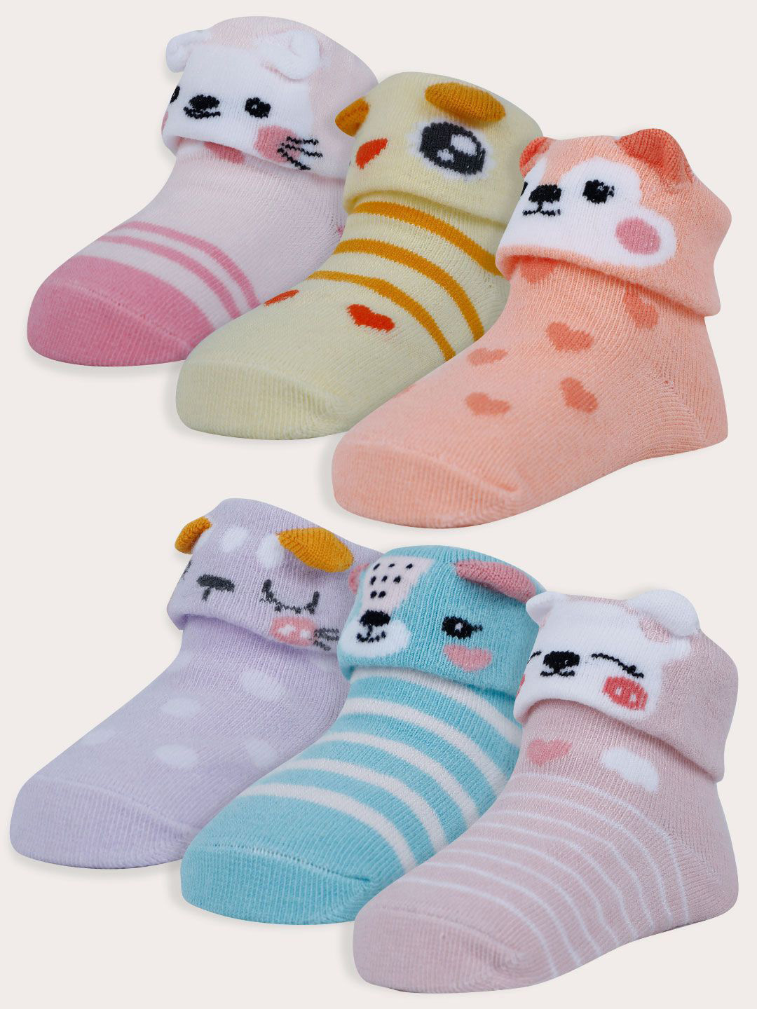 

Baby Moo Girls Cotton Booties, Pink