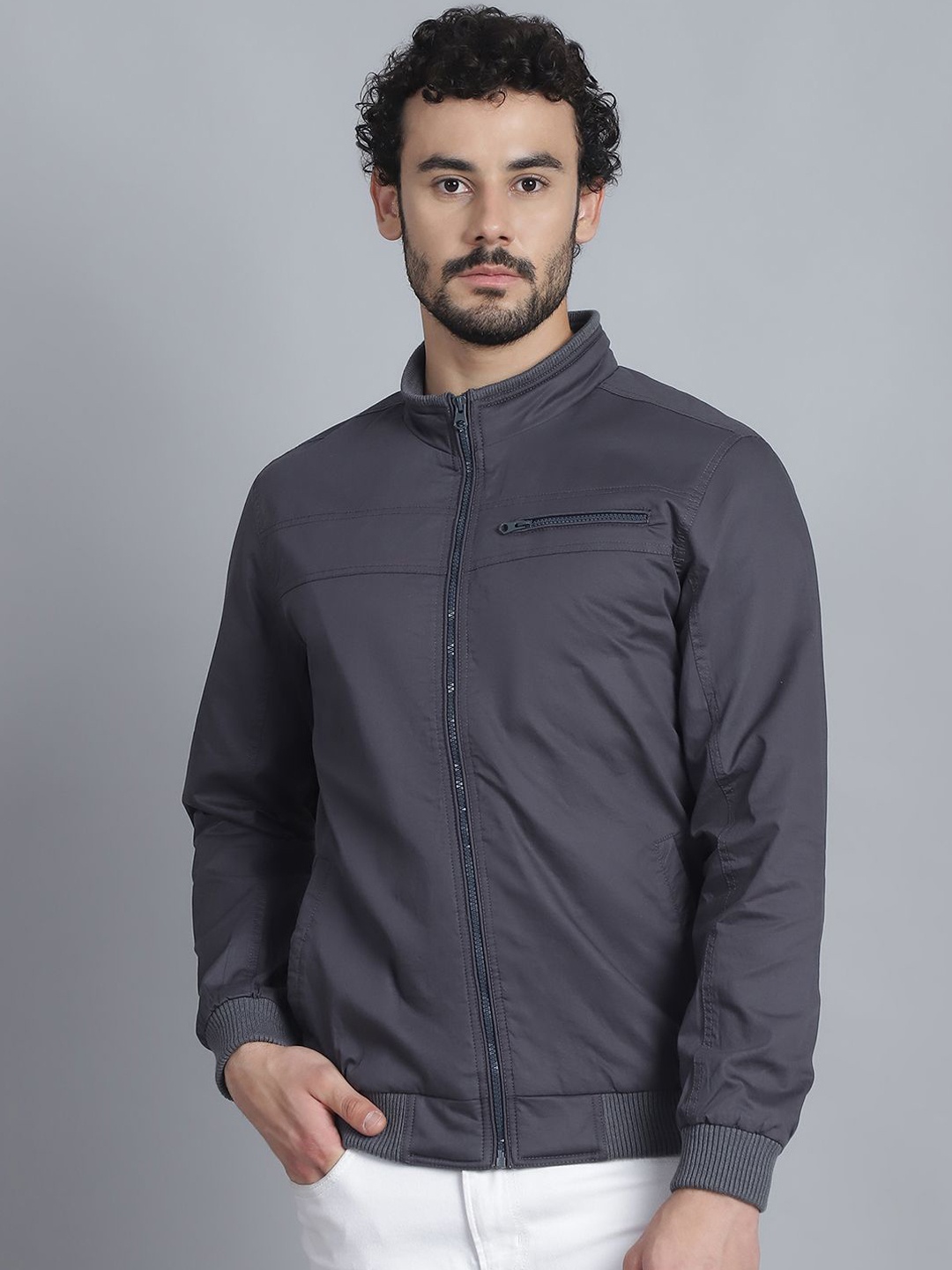 

HOUSE OF VEDAS Men Lightweight Tailored Jacket, Grey