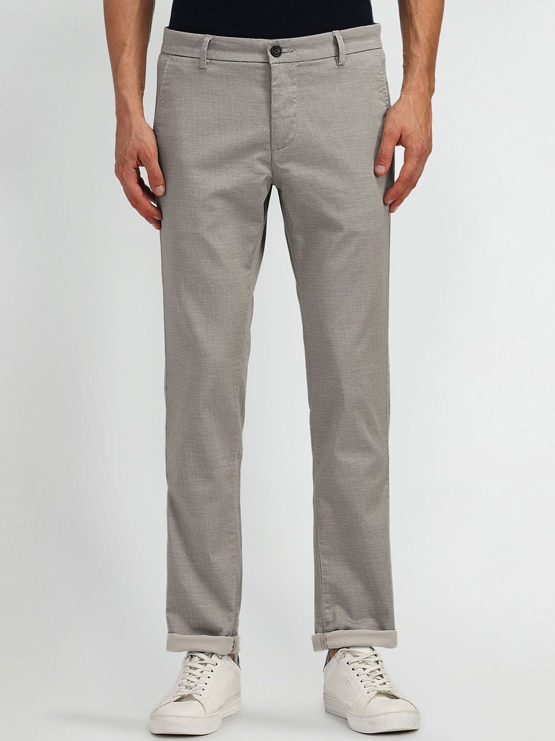

Arrow Sport Men Urban Slim Slim Fit Trousers, Grey