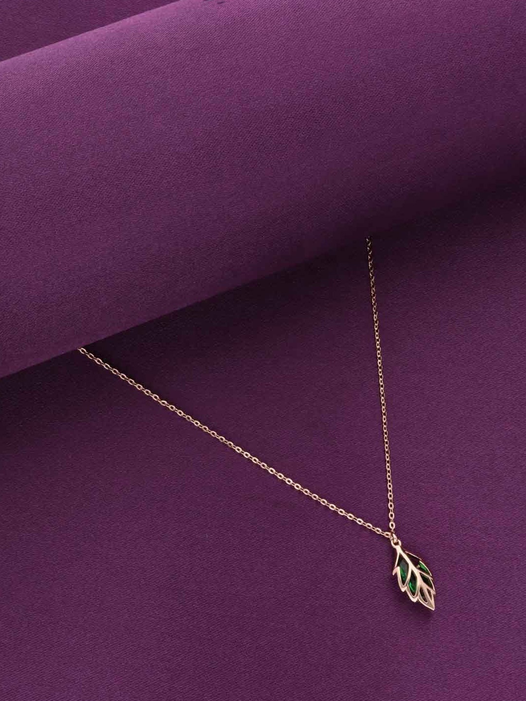 

KAI JEWEL 92.5 Sterling Silver Rose Gold-Plated Cubic Zirconia Necklace