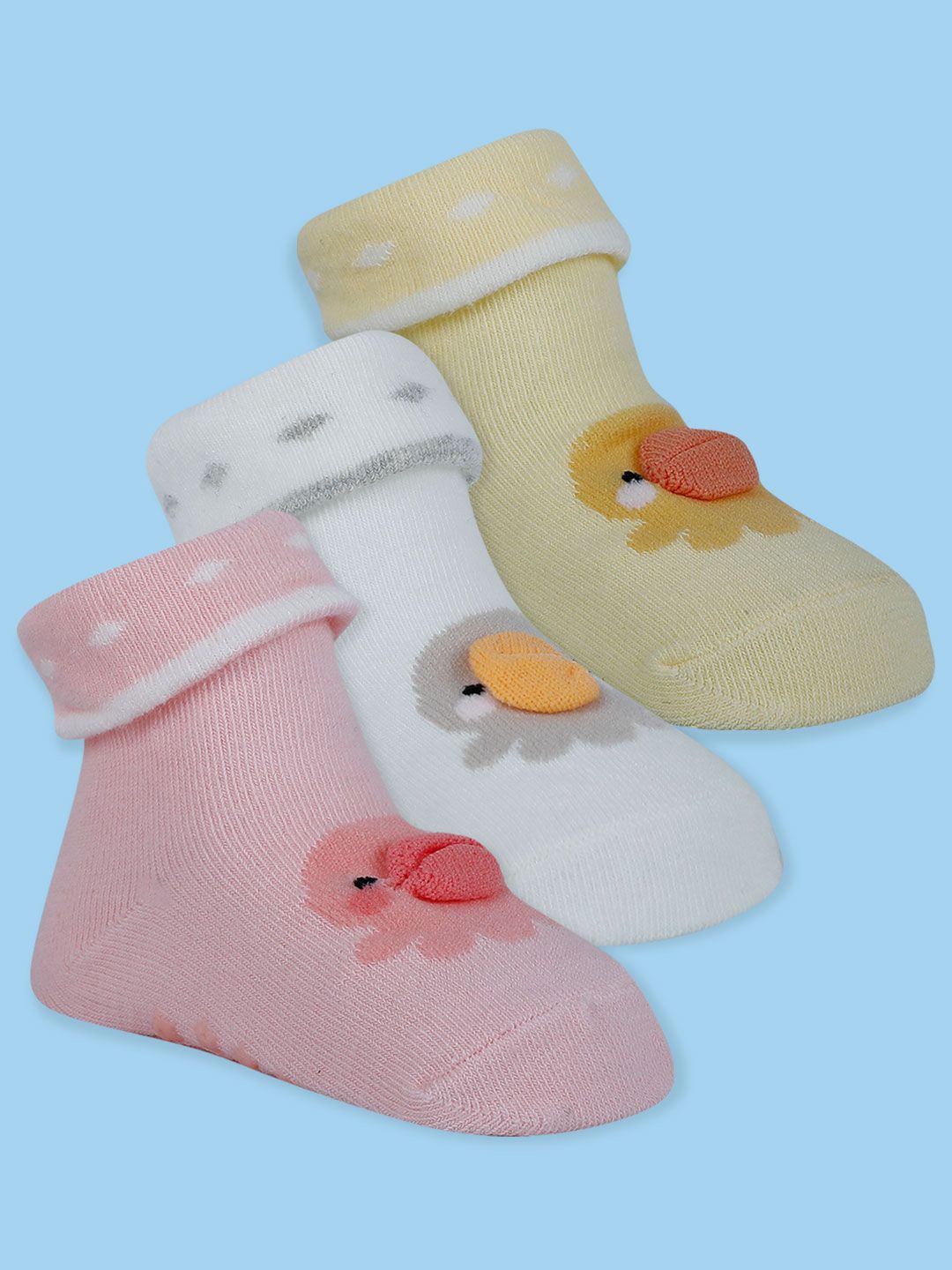 

Baby Moo Girls Cotton Booties, Pink