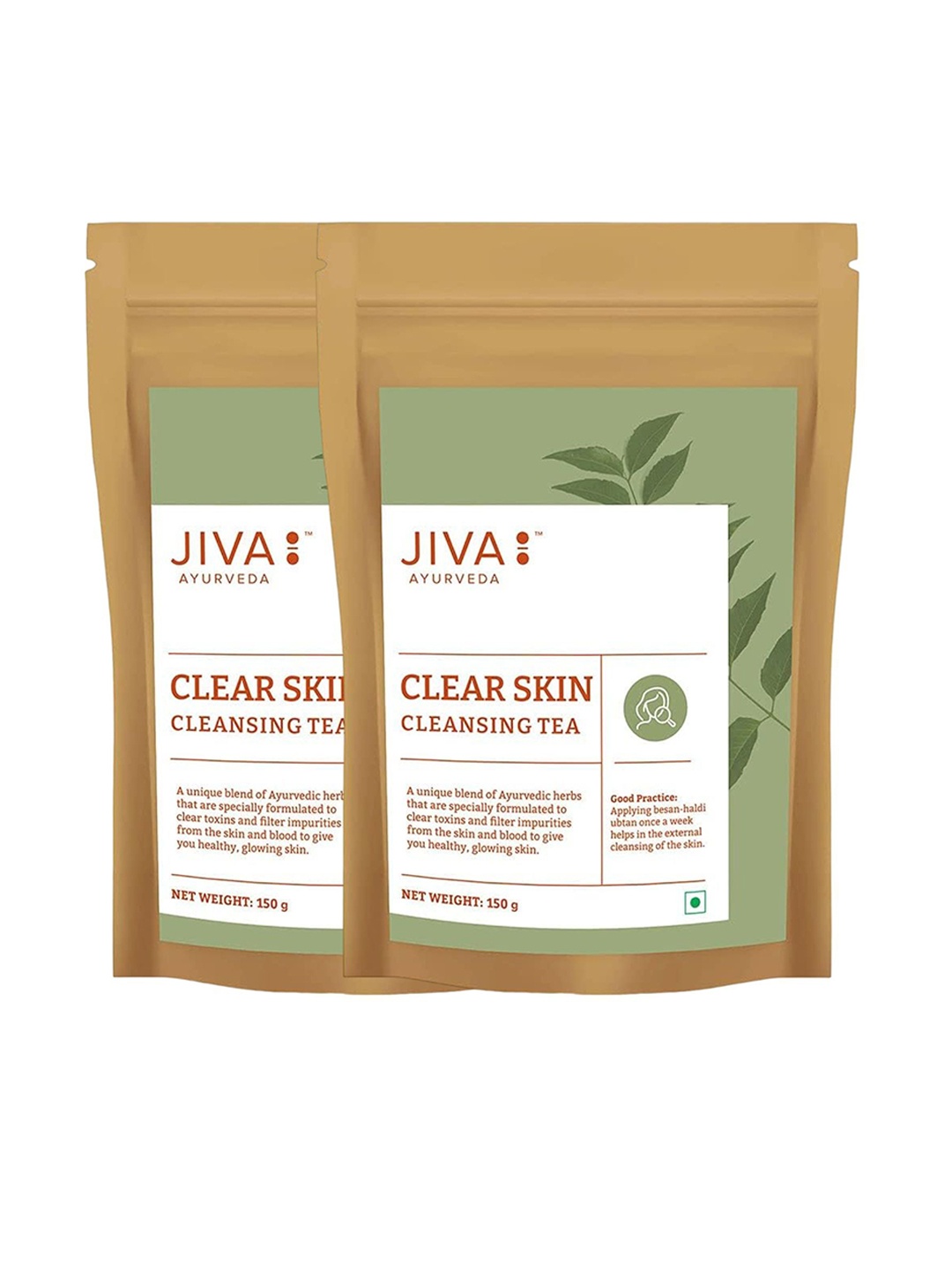 

Jiva Set Of 2 Ayurveda Skin Tea- 150g, White