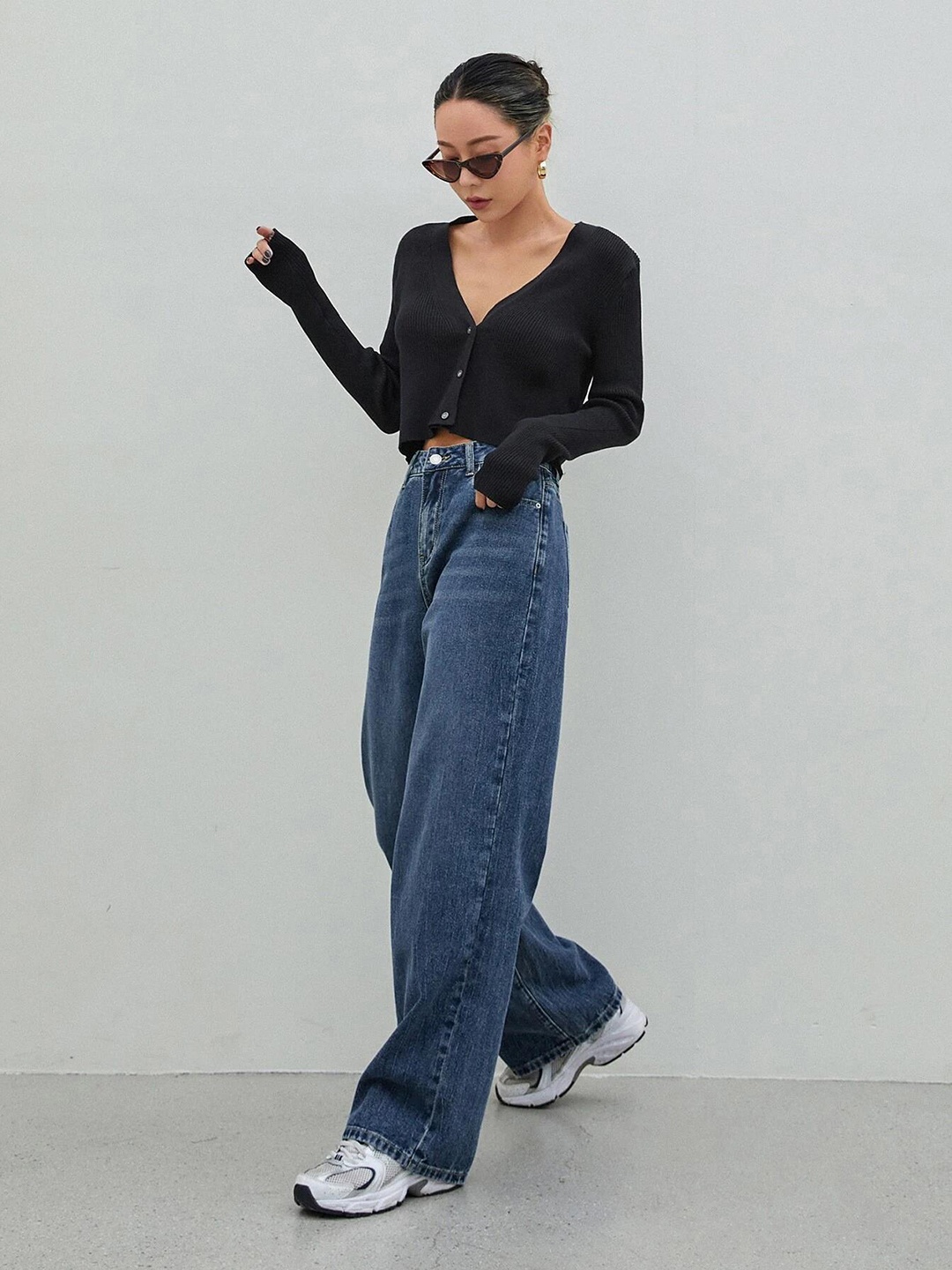 

Kotty Women Straight Fit High-Rise Stretchable Jeans, Blue
