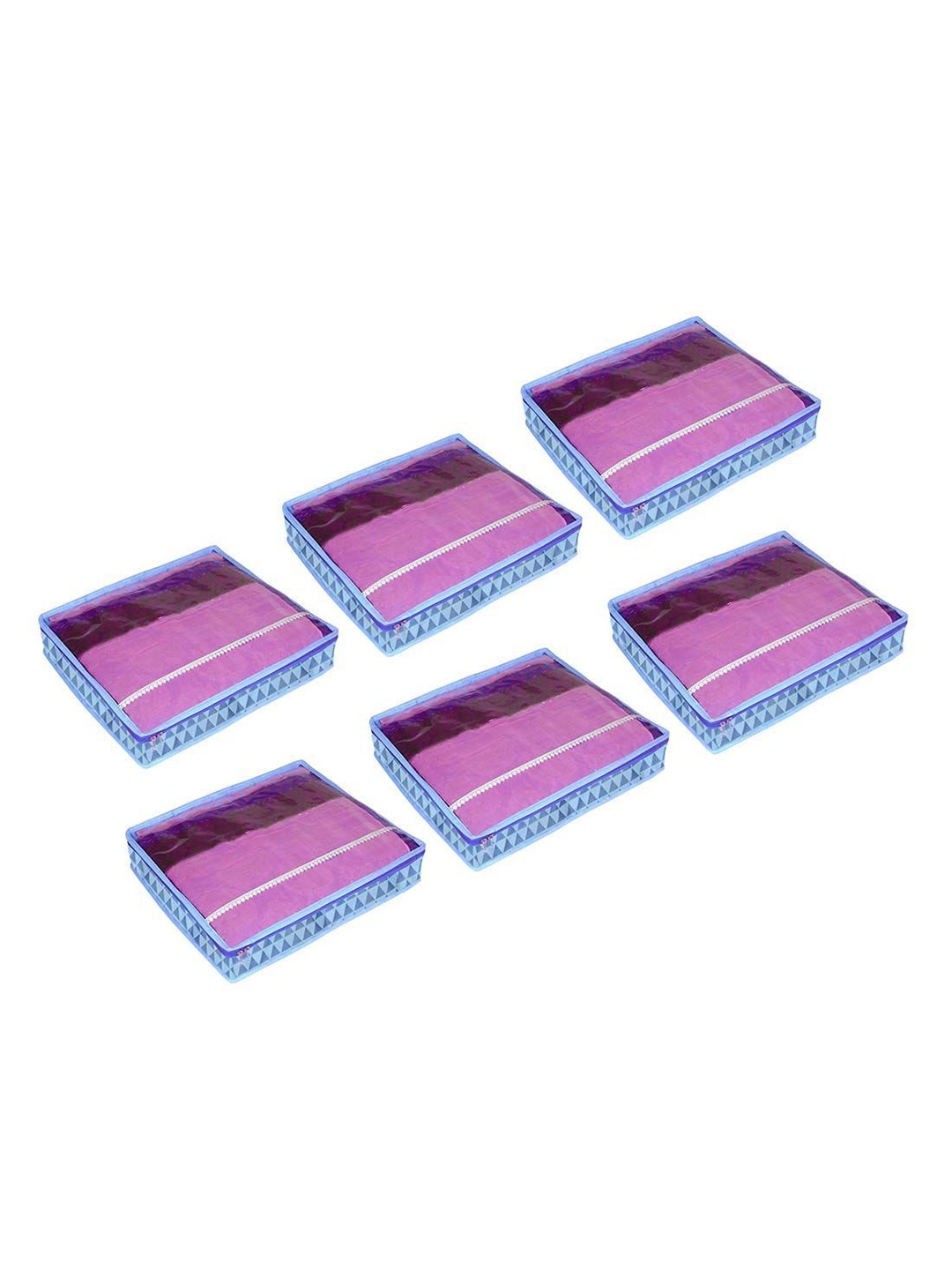 

prettykrafts Blue Set of 6 Regular Drawer Organiser Organisers