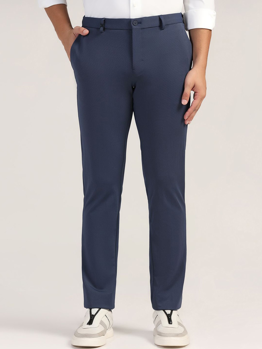 

Blackberrys Men Urban Slim Slim Fit Trousers, Navy blue