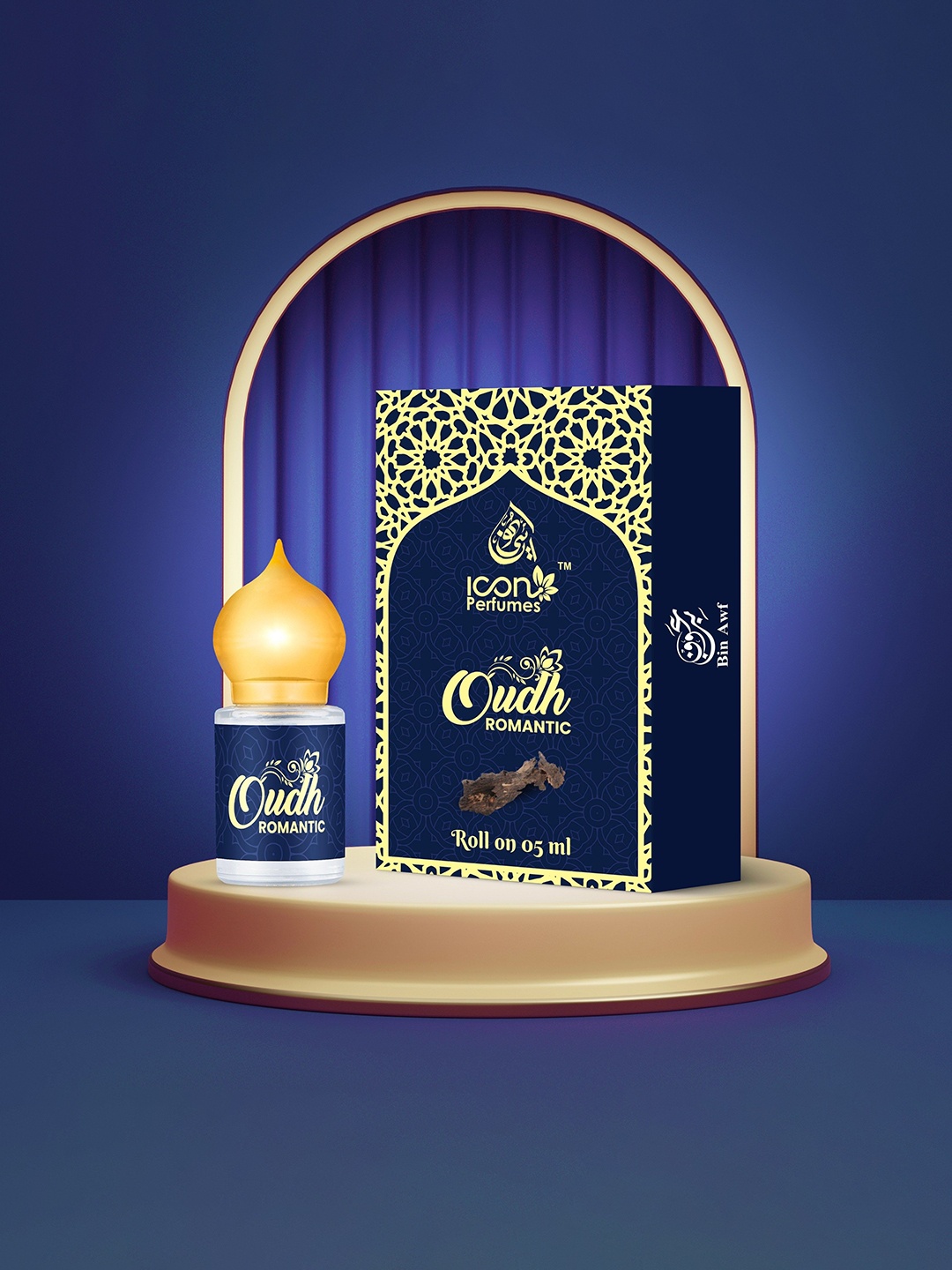 

BinAwf Oudh Romantic Long Lasting Attar - 5.5 ml, White