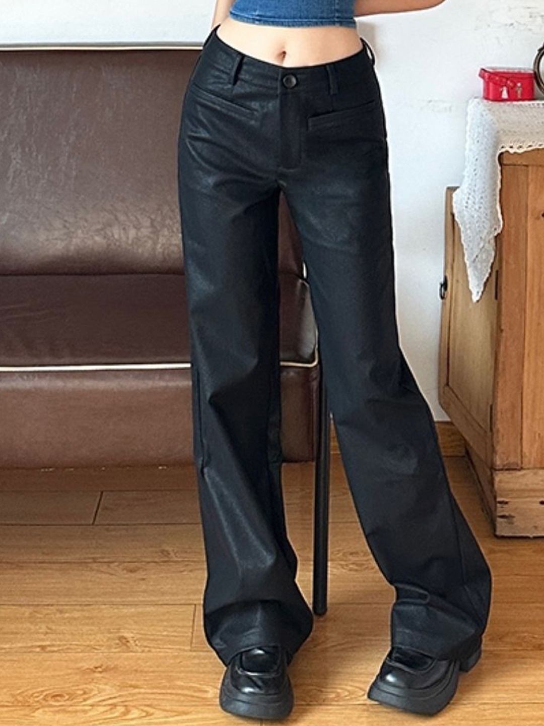 

KPOP Women Original Trousers, Black