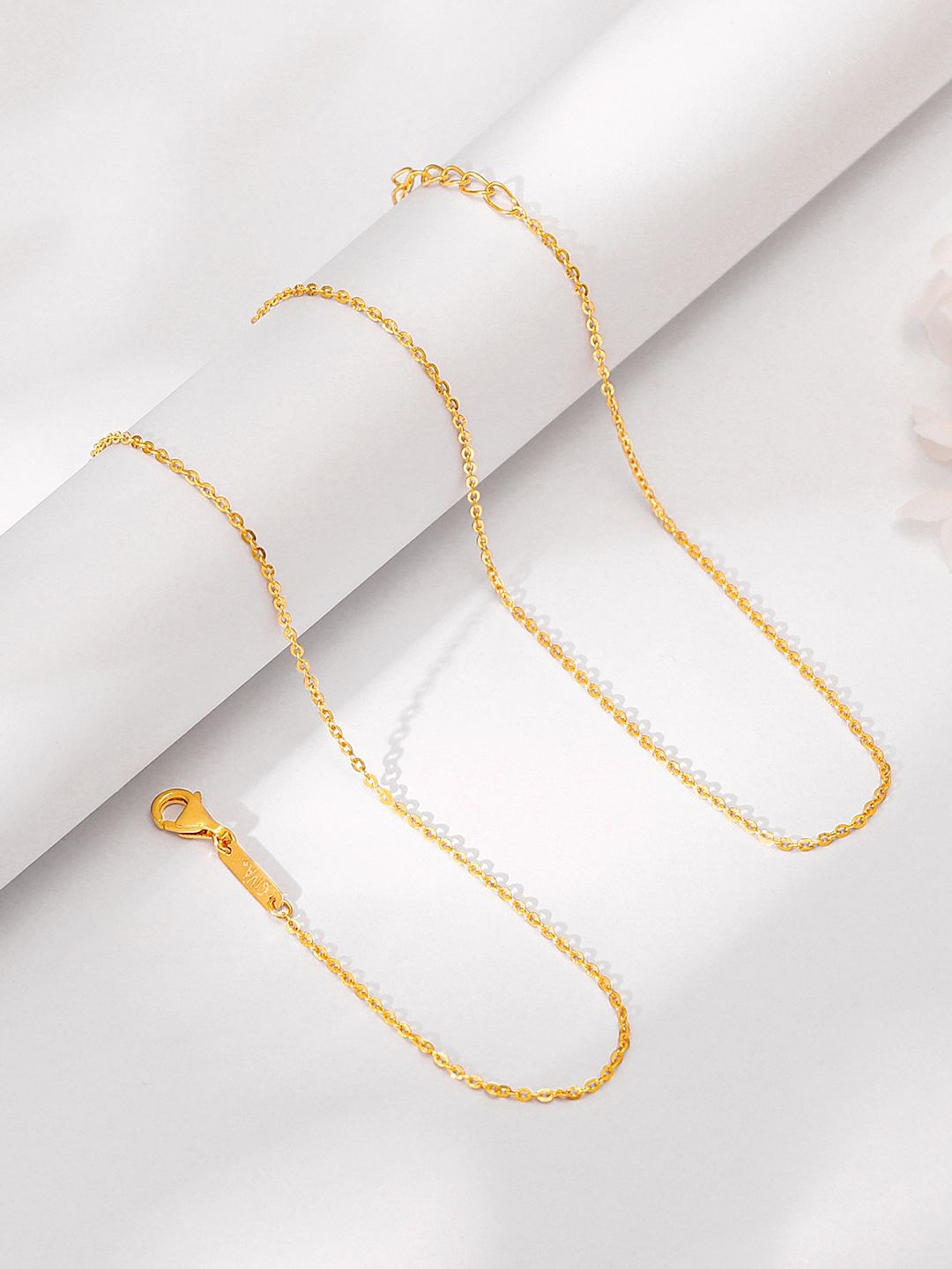 

GIVA Women 18 K Yellow Gold Sparkling Chain