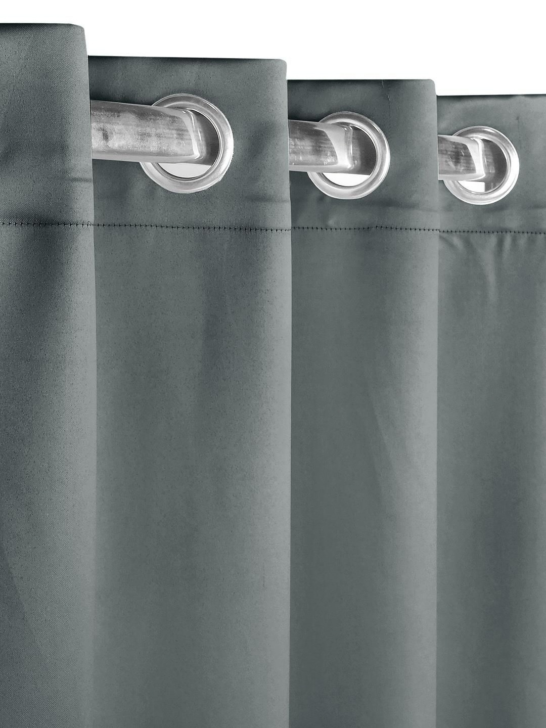 

Saral Home Black Black Out Long Velvet Door Curtain