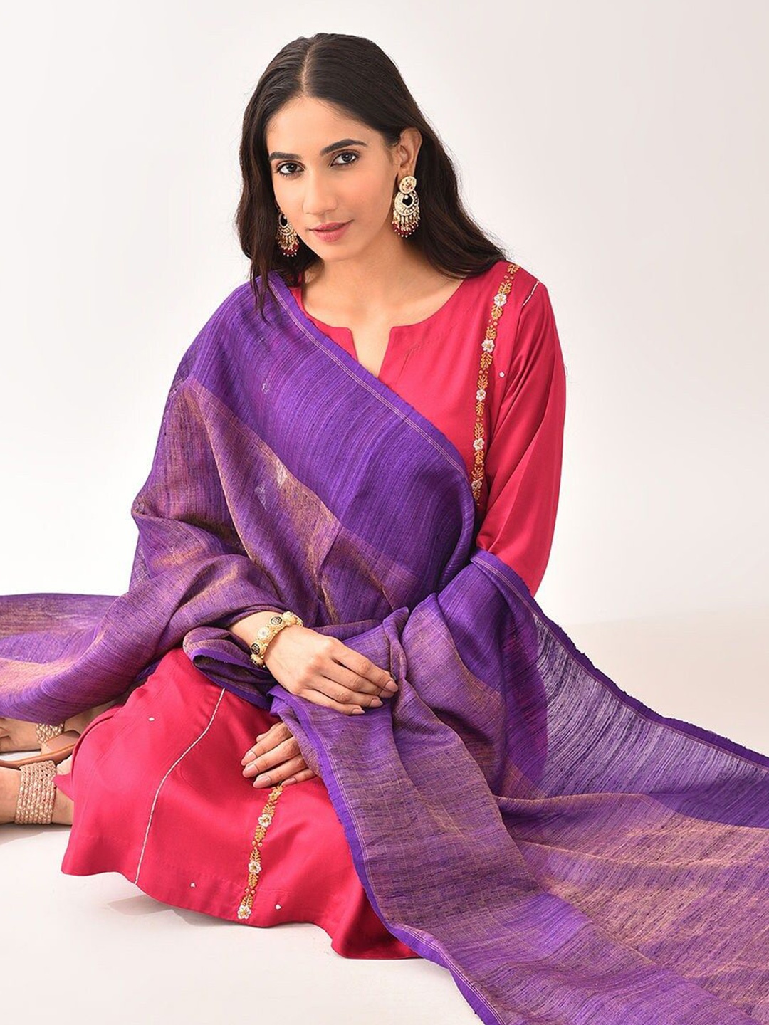 

JAYPORE Dupatta, Purple