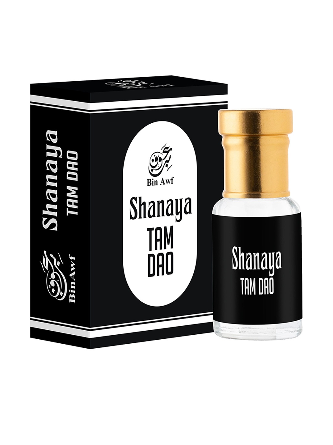 

BinAwf Shanaya TamDao Long Lasting Attar - 6 ml, Black
