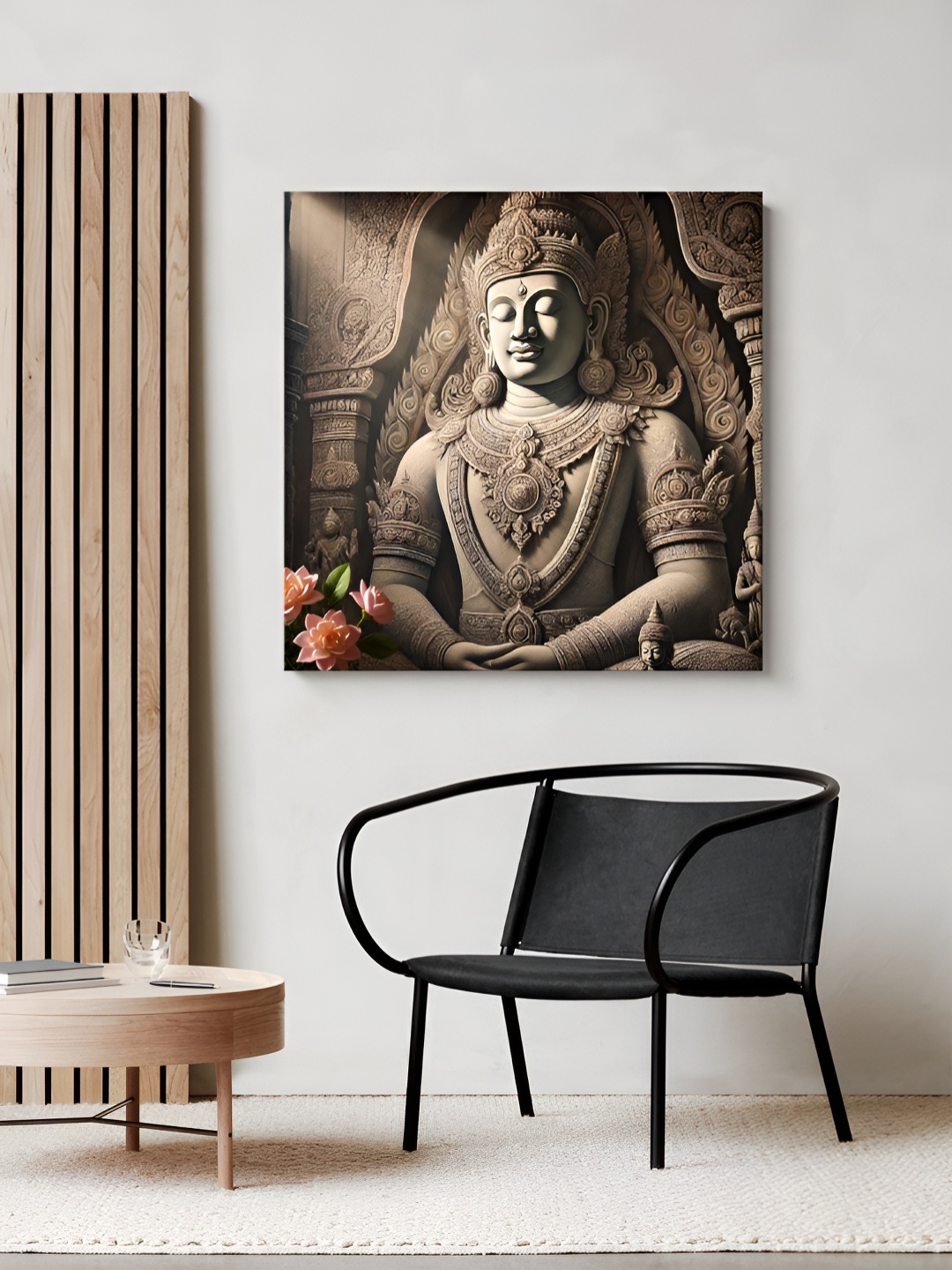 

999Store Brown Wood Religious Wall Paintings