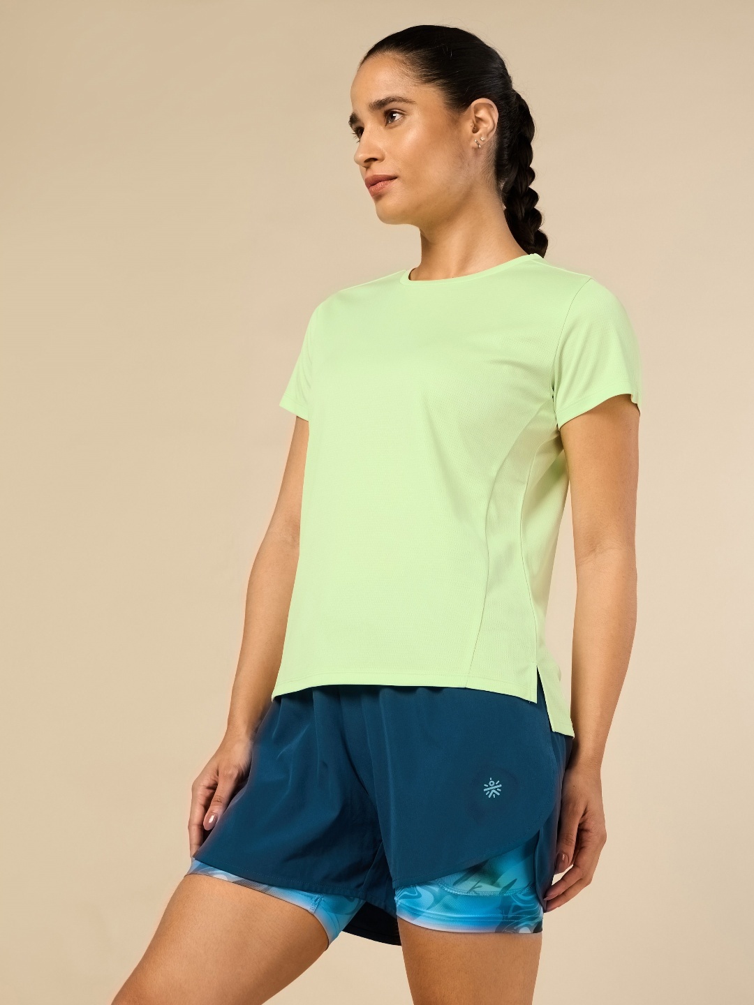 

Women's Stay Fit Performance T-shirt, Lime green