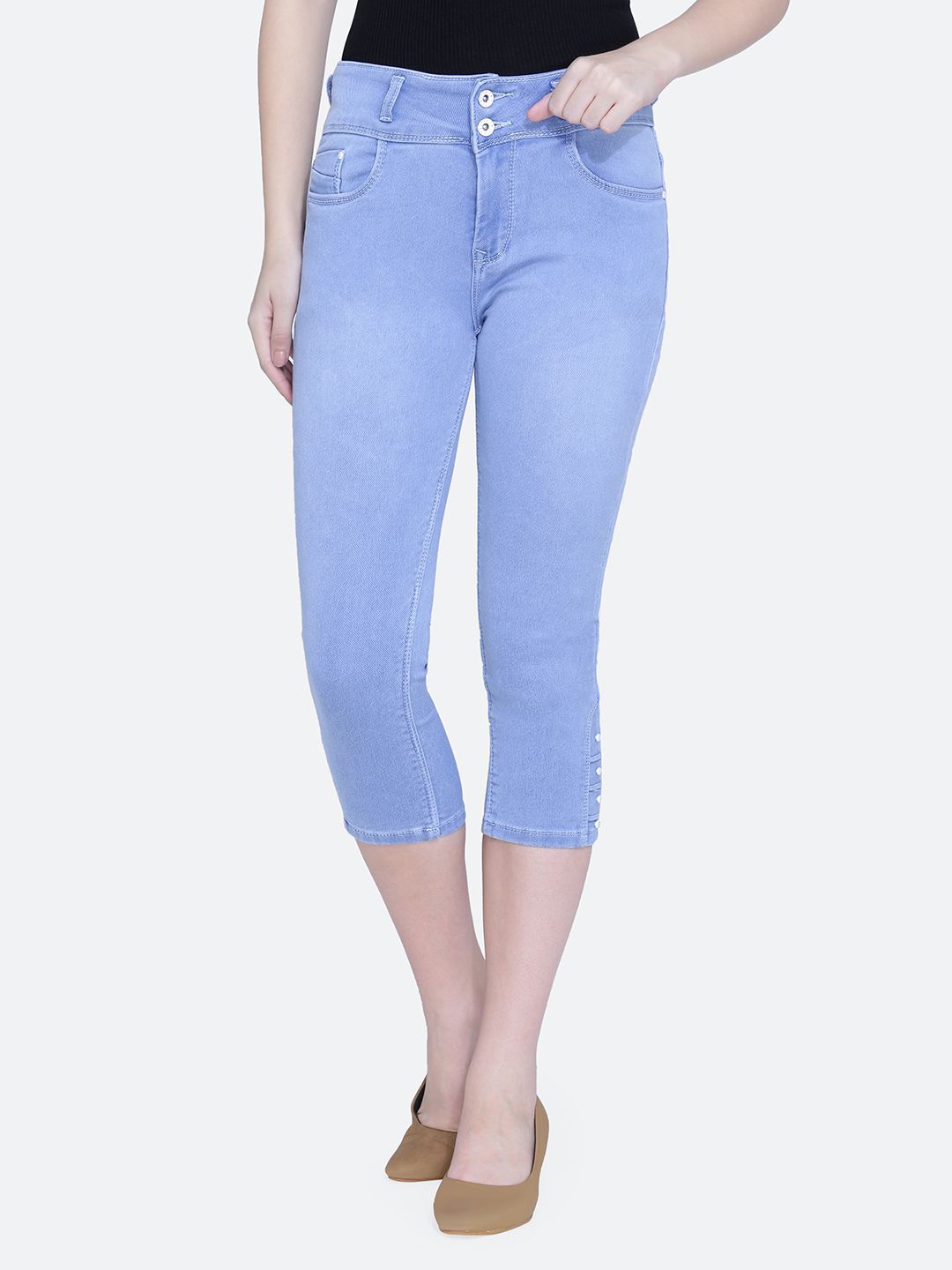 

FCK-3 Women Capris, Blue
