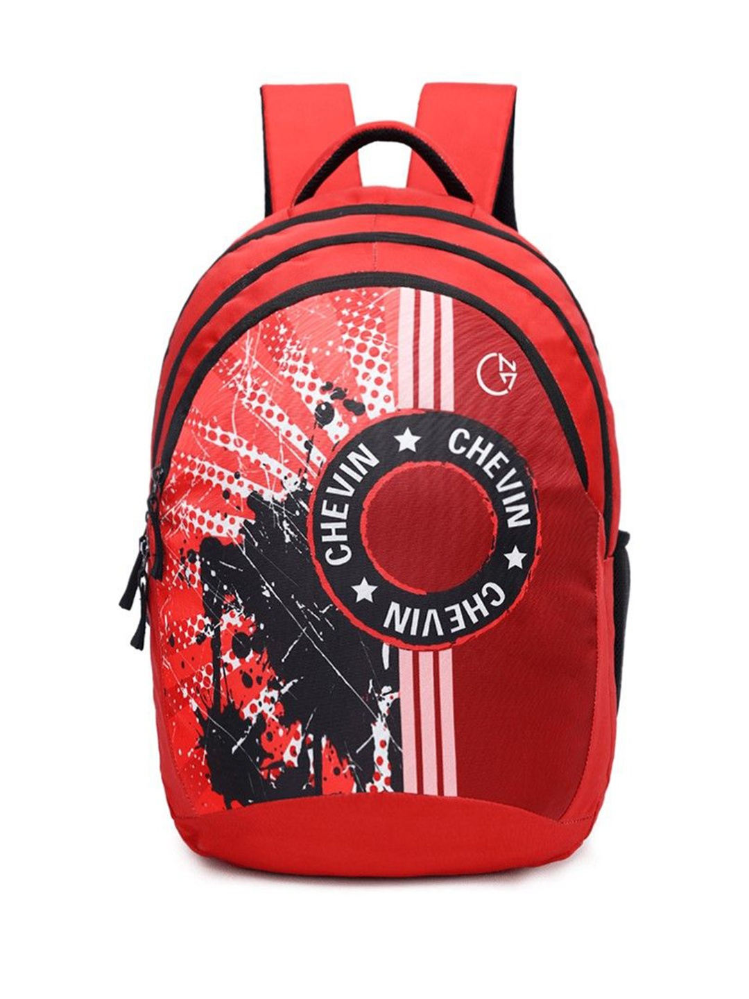 

CHEVIN Unisex Graphic Padded Mesh Backpack, Red