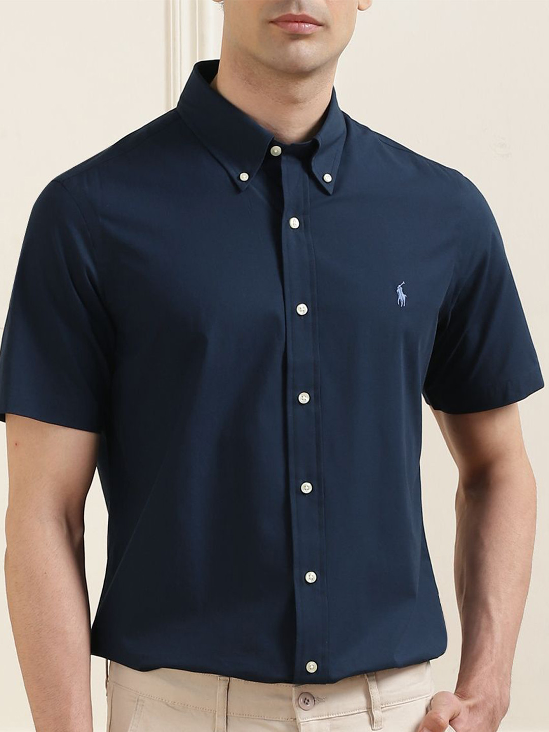 

Polo Ralph Lauren Men Custom Fit Shirts, Navy blue
