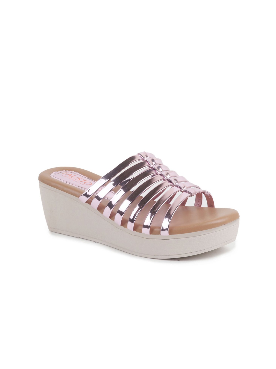 

FAUSTO PU Platform Sandals, Rose