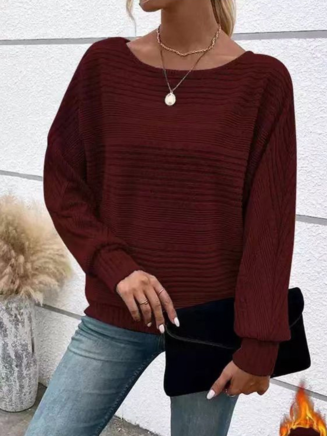 

StyleCast Shirt Style Top, Maroon